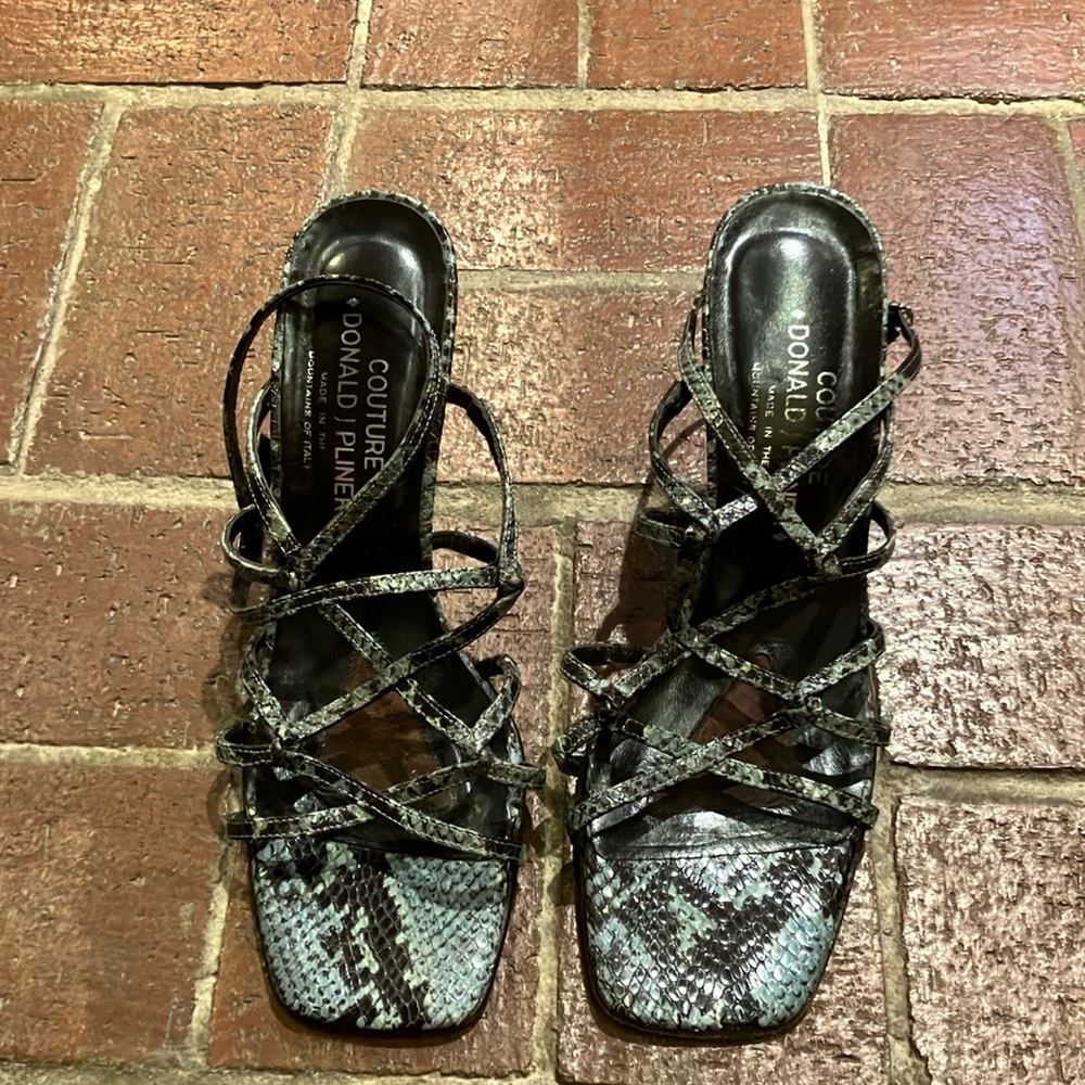 Donald Pliner Couture snake heels